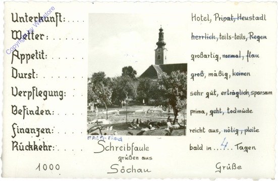 Söchau, Grüsse