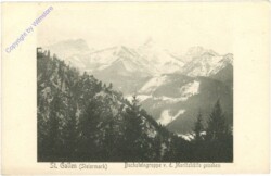 St. Gallen, Buchsteingruppe v.d. Moritzhütte gesehen