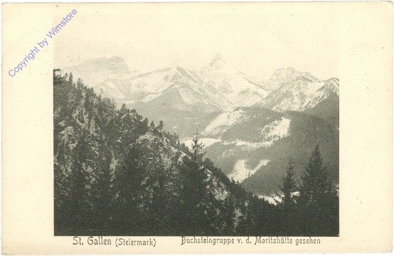 ak213770 St. Gallen, Buchsteingruppe v.d. Moritzhütte gesehen