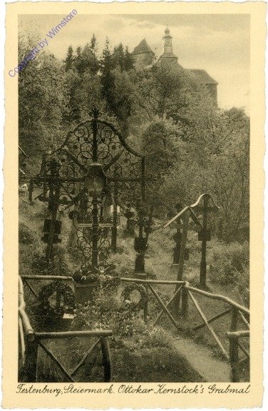 St. Lorenzen am Wechsel, Festenburg, Ottokar Kernstock's Grabmal