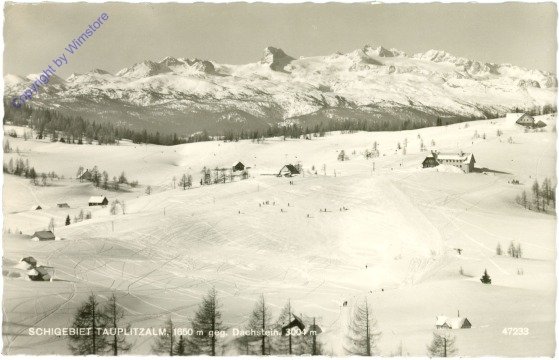 Tauplitz, Tauplitzalm gegen Dachstein
