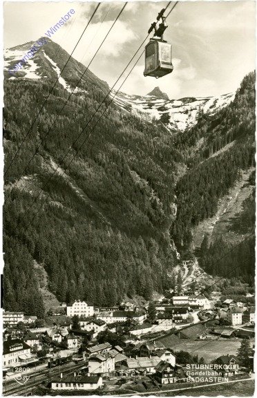 ak214015 Bad Gastein, Stubnerkogel, Gondelbahn