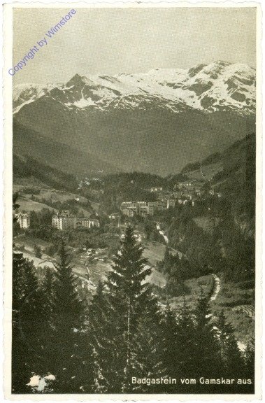ak214060 Bad Gastein, vom Gamskar aus