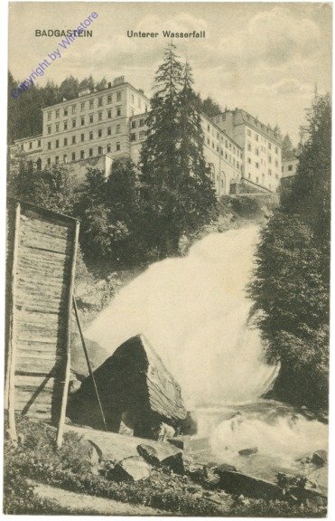 ak214070 Bad Gastein, Unterer Wasserfall