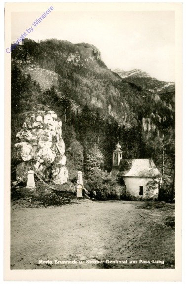 ak214210 Golling an der Salzach, Maria Brunneck u. Struber-Denkmal am Pass Lueg