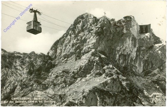 Großgmain, Untersberg - Seilbahn auf das Geiereck