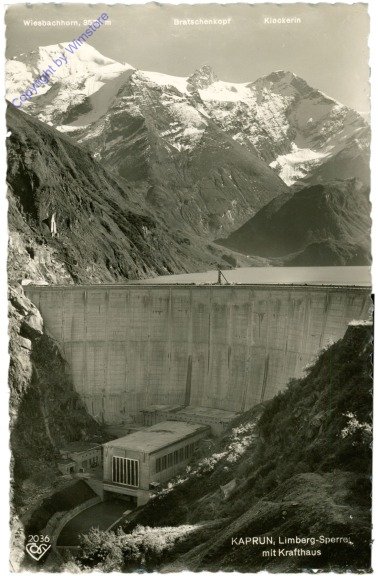 ak214246 Kaprun, Limberg-Sperre mit Krafthaus