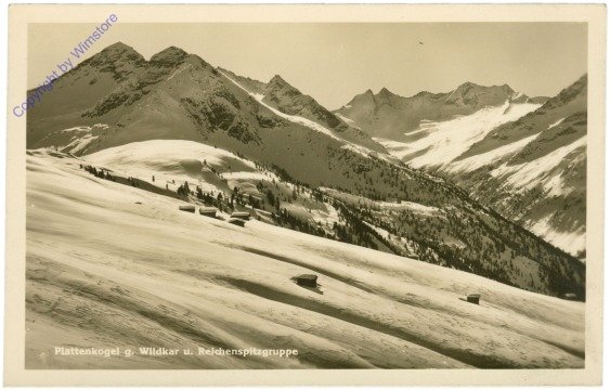 ak214262 Krimml, Plattenkogel g. Wildkar u. Reichenspitzgruppe