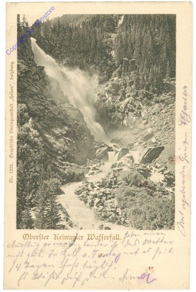 ak214266 Krimml, Oberster Krimmler Wasserfall