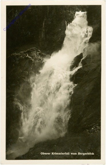 Krimml, Oberer Krimmlerfall vom Bergerblick