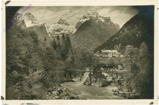 Lofer, Teufelsteg mit Loferer Steinberge