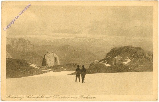 ak214296 Maria Alm am Steinernem Meer, Hochkönig Schneefeld mit Thorsäule und Dachstein
