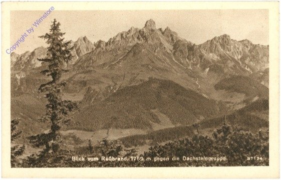 Radstädter Tauern, Blick vom Rossbrand gegen die Dachsteingruppe