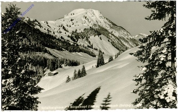 Saalbach-Hinterglemm, Spielberghaus mit Bürgelkopf