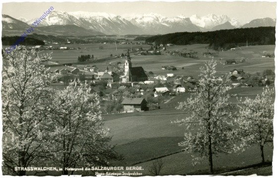 Strasswalchen, im Hintergrund die Salzburger Berge