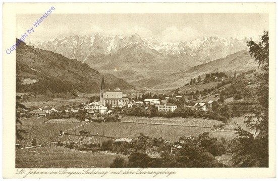 ak214477 St. Johann im Pongau, mit dem Tennengebirge