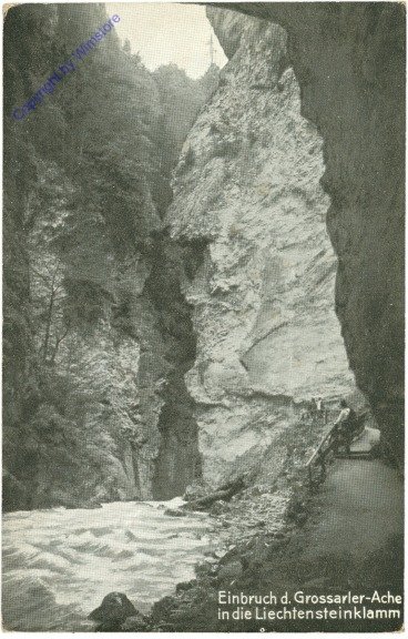 St. Johann im Pongau, Einbruch d. Grossarler-Ache in die Liechtensteinklamm