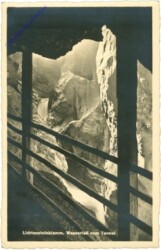 St. Johann im Pongau, Lichtensteinklamm, Wasserfall vom Tunnel