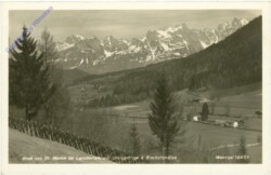 St. Martin am Tennengebirge, Blick von St. Martin auf Stuhlgebirge & Bischofsmütze