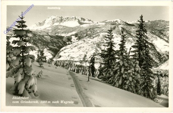 Wagrain, Abfahrt v. Grieskareck nach Wagrain