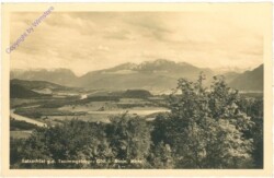 Wald im Pinzgau, Salzachtal gegen das Tennengebirge, Göll u. Stein. Meer