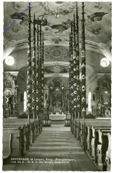 Zederhaus, Prangstangen in der Kirche