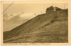 Zell am See, Hotel Schmittenhöhe gegen Gr. Glockner mit Kitzsteinhorn