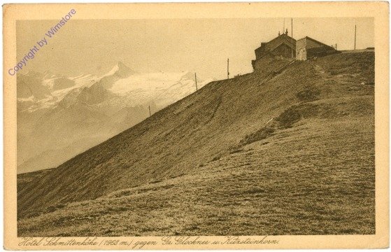 ak214589 Zell am See, Hotel Schmittenhöhe gegen Gr. Glockner mit Kitzsteinhorn
