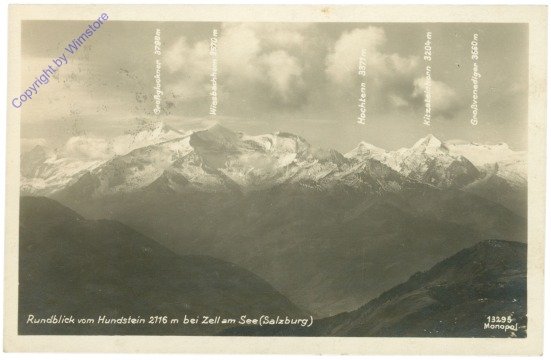 ak214594 Zell am See, Rundblick vom Hundstein