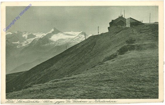 ak214603 Zell am See, Hotel Schmittenhöhe gegen Gr. Glockner u. Kitzsteinhorn