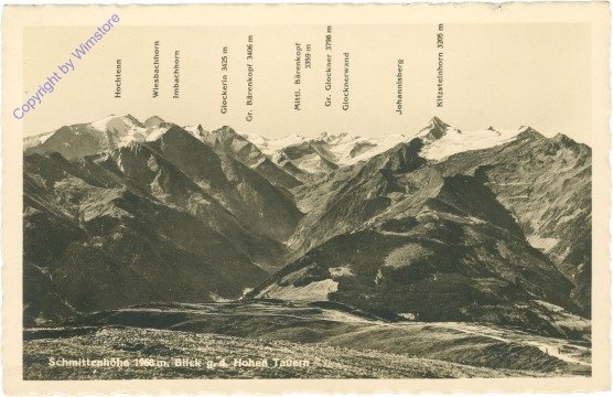 ak214608 Zell am See, Schmittenhöhe, Blick g.d. Hohen Tauern