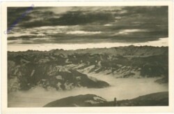 Zell am See, Sonnenaufgang gegen die Niederen Tauern von der Schmittenhöhe