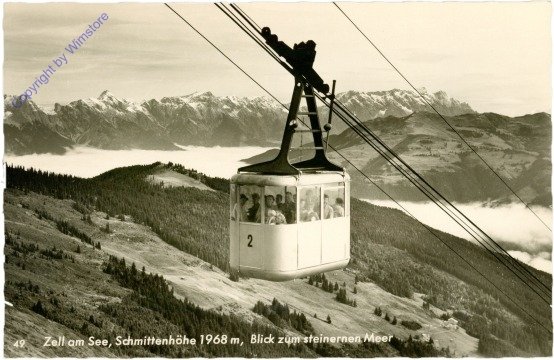 ak214639 Zell am See, Schmittenhöhe, Blick zum stein. Meer