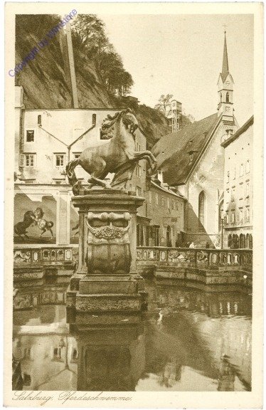 ak214666 Salzburg, Pferdeschwemme