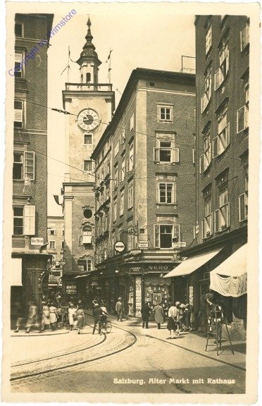 ak214669 Salzburg, Alter Markt mit Rathaus