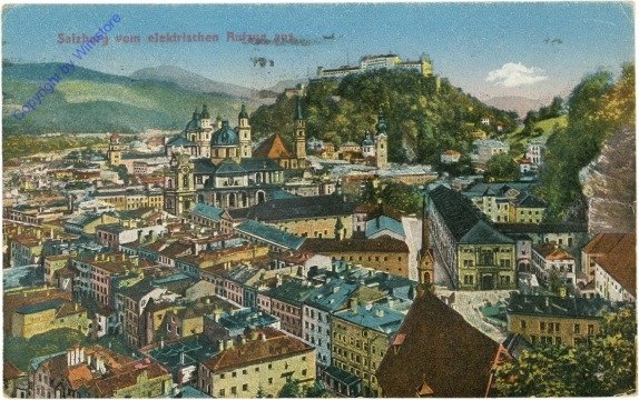 Salzburg, vom elektrischen Aufzug