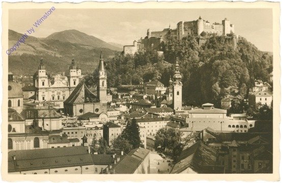 ak214703 Salzburg, vom Mönchsberg