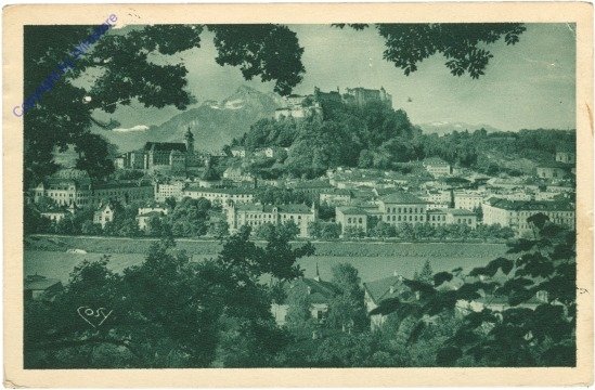 ak214722 Salzburg, Stadtansicht vom Kapuzinerberg