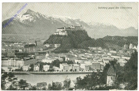 Salzburg, gegen den Untersberg