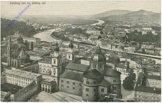 ak214730 Salzburg, von der Festung aus