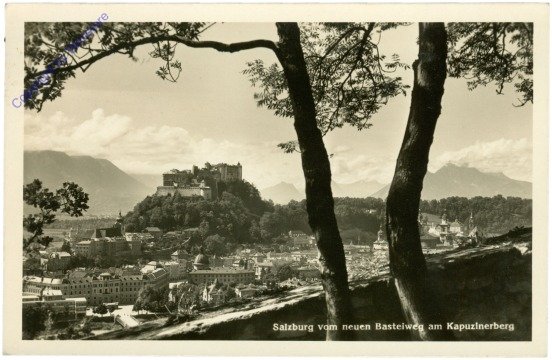 ak214732 Salzburg, vom neuen Basteiweg am Kapuzinerberg