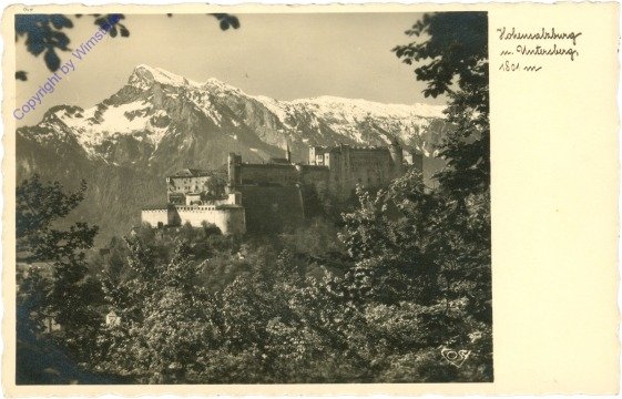 Salzburg, Hohensalzburg mit Untersberg