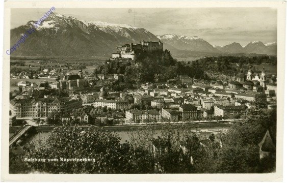 Salzburg, vom Kapuzinerberg