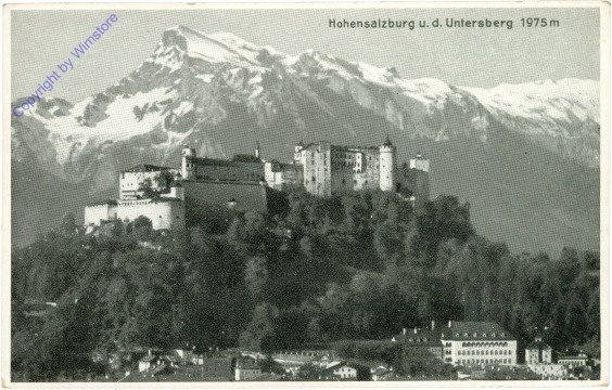 Salzburg, Hohensalzburg u.d. Untersberg