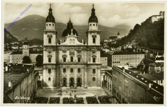 ak214776 Salzburg, Dom und Jedermann-Festspiel