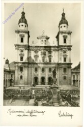 Salzburg, Dom, Jedermann-Aufführung