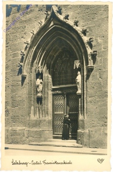 Salzburg, Franziskanerkirche, Portal