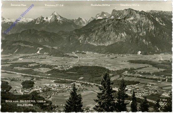 Salzburg, Gaisberg, Blick vom