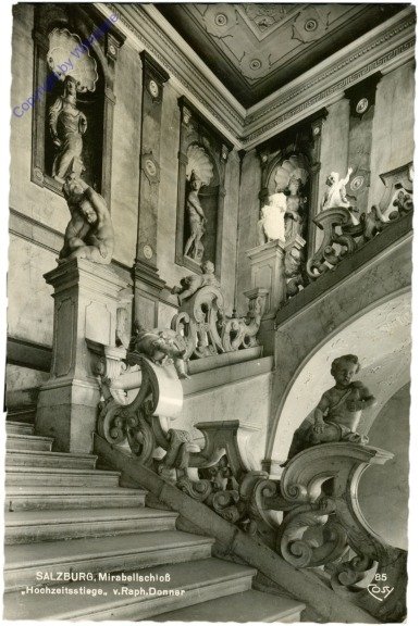 ak214857 Salzburg, Schloss Mirabell, Hochzeitsstiege