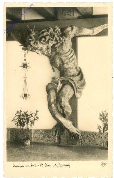 ak214874 Salzburg, St. Peter, Crucifix im Kolleg